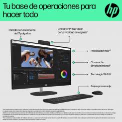 HP 27 inch All-in-One 27-cr0089ns PC Intel® Core i5 i5-1335U 16 GB DDR4-SDRAM 512 GB SSD